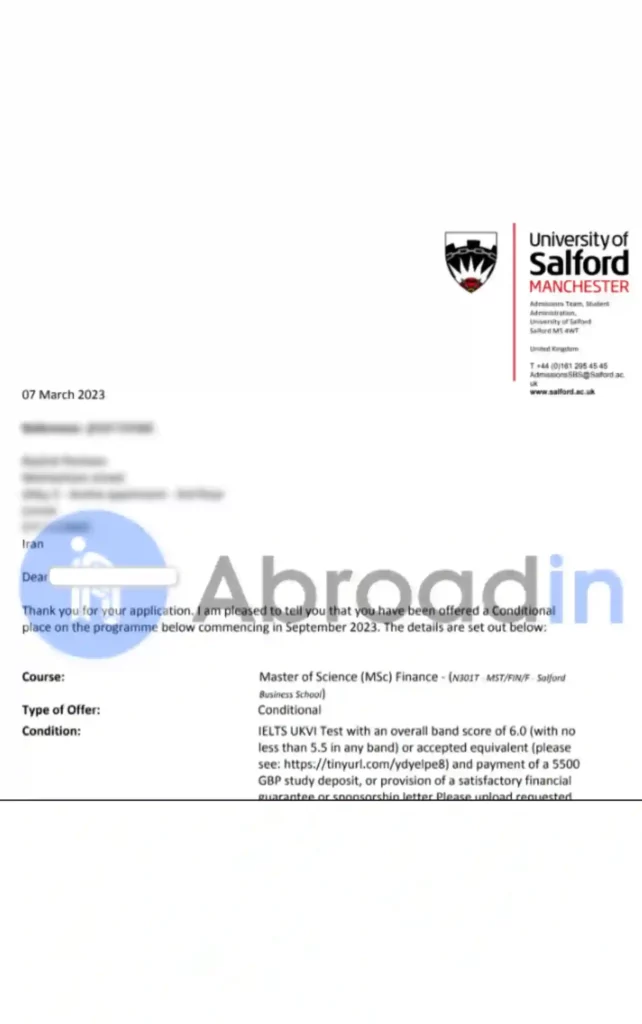 اقتصاد، university of salford انگلستان