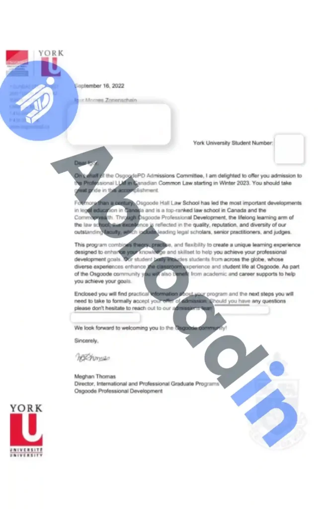 حقوق، York University کانادا